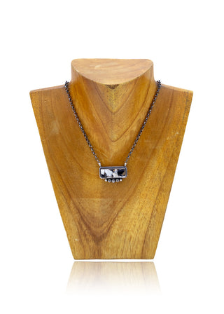 Boujee Bar Necklace - White Buffalo